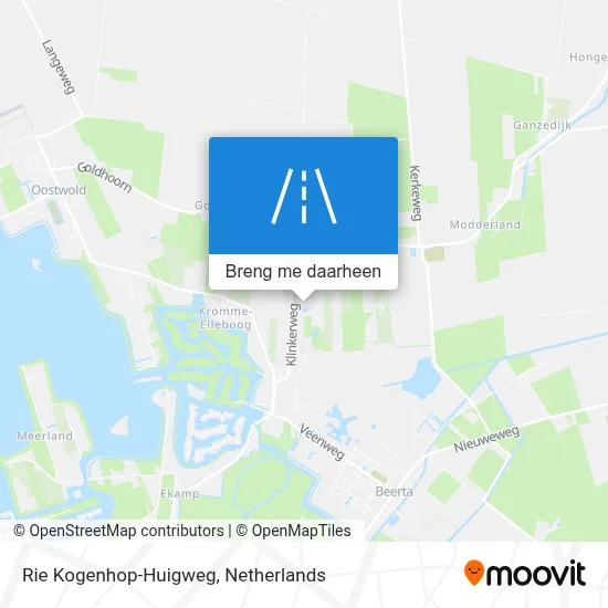 Rie Kogenhop-Huigweg kaart