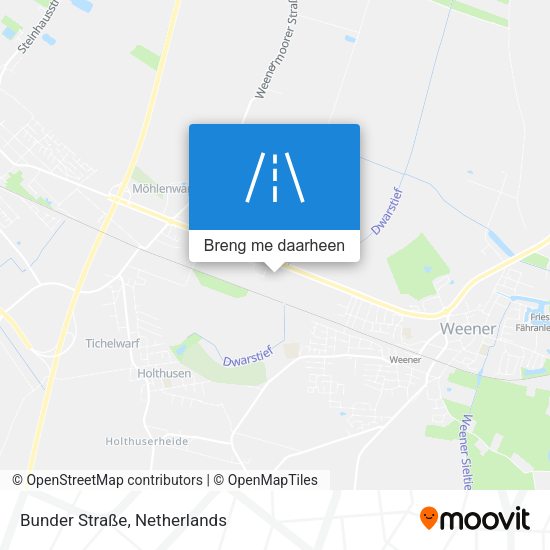 Bunder Straße kaart
