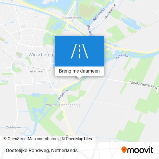 Oostelijke Rondweg kaart