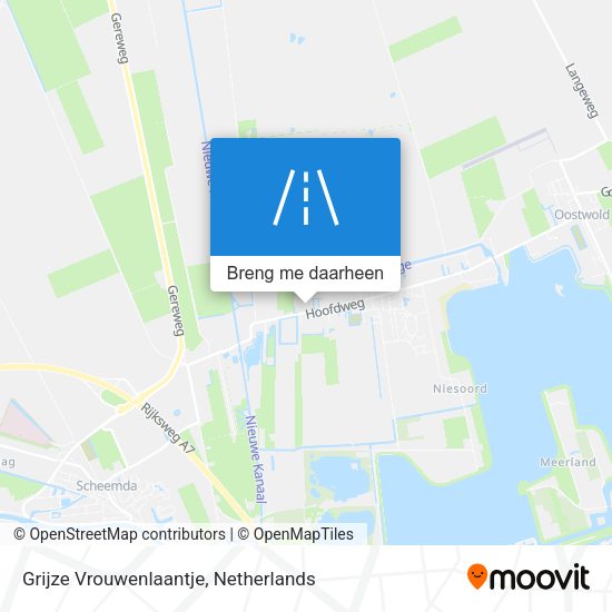 Grijze Vrouwenlaantje kaart
