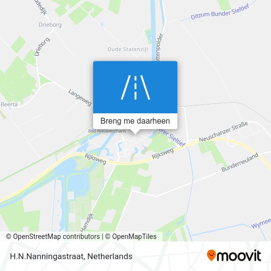 H.N.Nanningastraat kaart