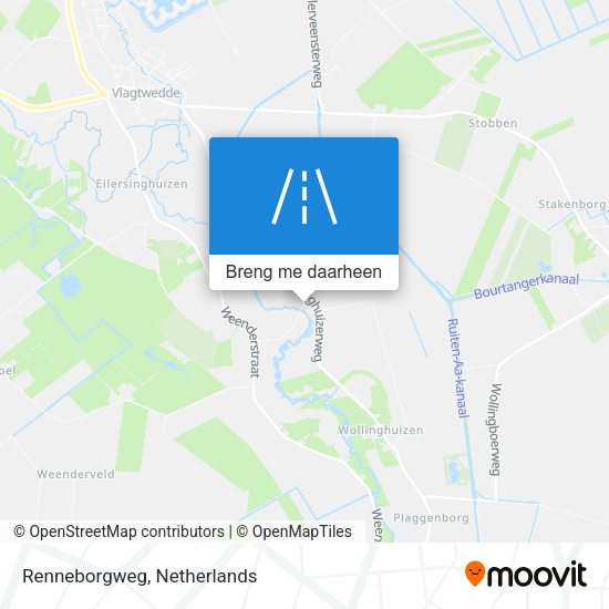 Renneborgweg kaart