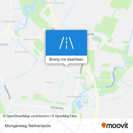 Morigerweg kaart