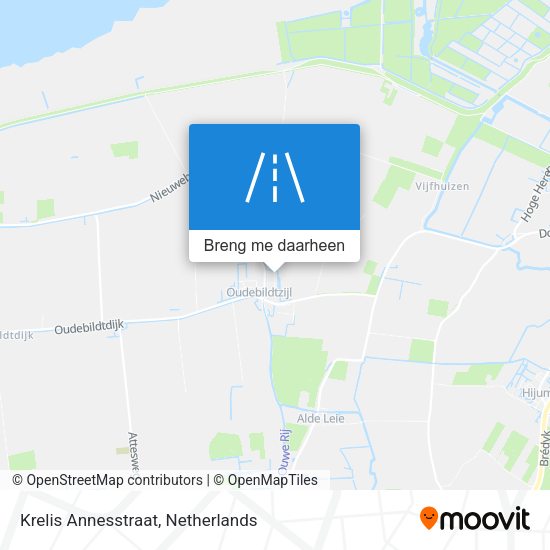 Krelis Annesstraat kaart