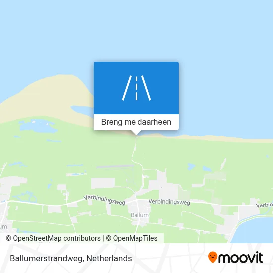 Ballumerstrandweg kaart