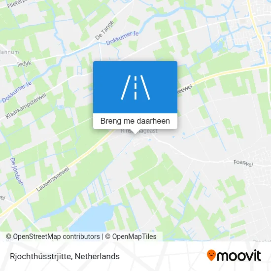 Rjochthússtrjitte kaart