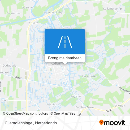 Oliemolensingel kaart