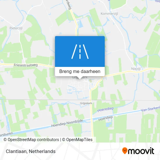Clantlaan kaart