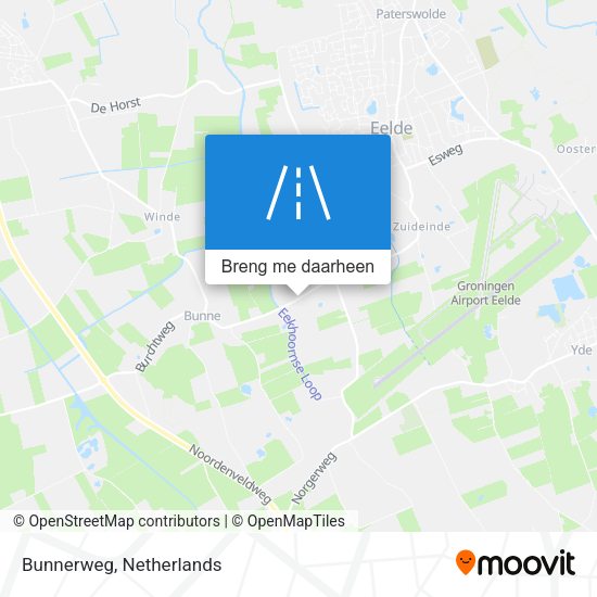 Bunnerweg kaart