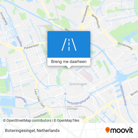 Boteringesingel kaart