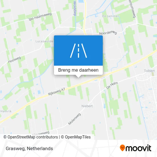 Grasweg kaart