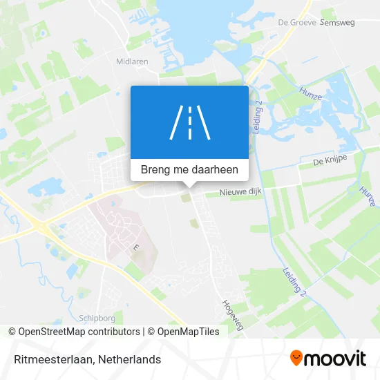 Ritmeesterlaan kaart