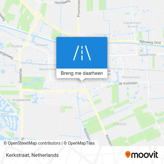 Kerkstraat kaart
