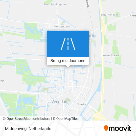 Middenweg kaart