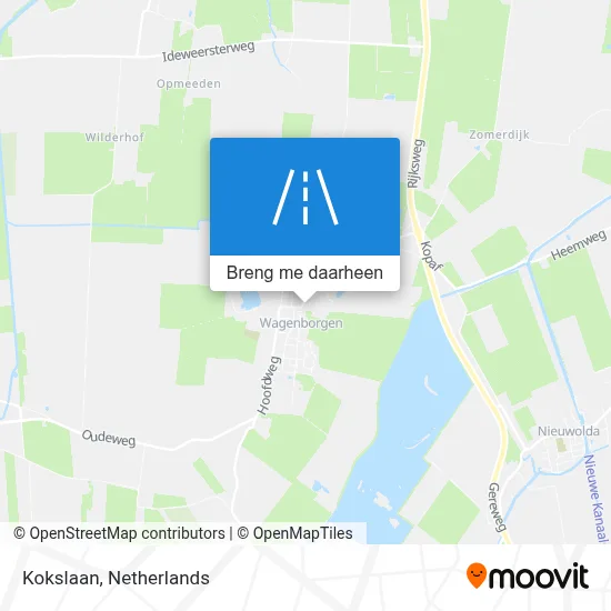 Kokslaan kaart