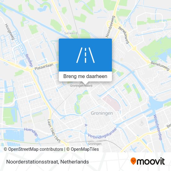 Noorderstationsstraat kaart