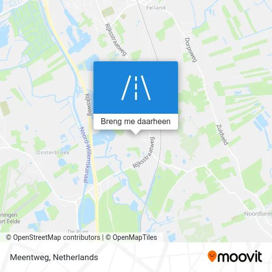 Meentweg kaart
