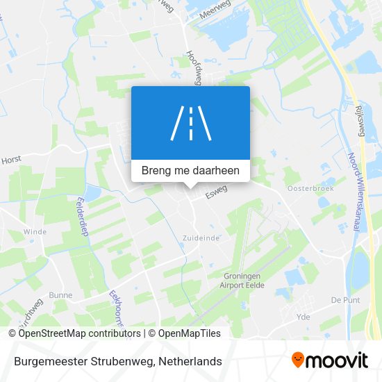 Burgemeester Strubenweg kaart