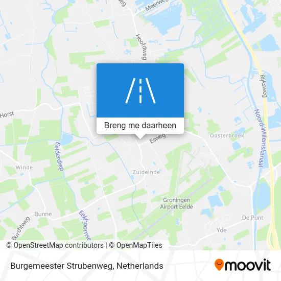 Burgemeester Strubenweg kaart