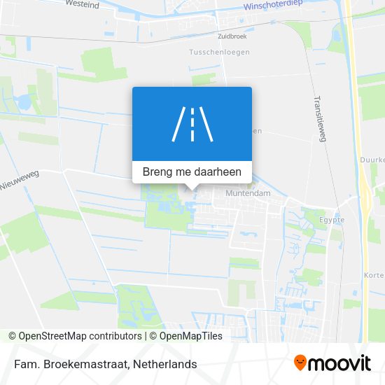 Fam. Broekemastraat kaart