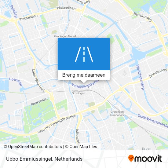 Ubbo Emmiussingel kaart