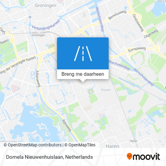 Domela Nieuwenhuislaan kaart