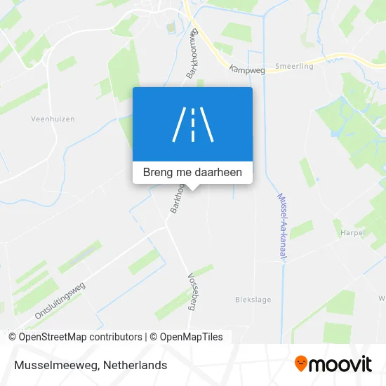 Musselmeeweg kaart