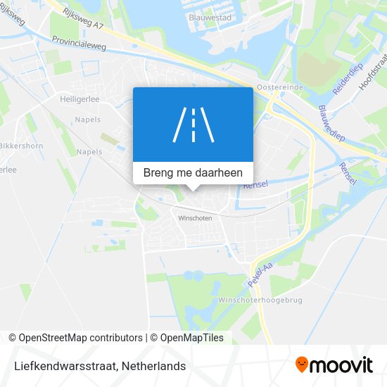 Liefkendwarsstraat kaart