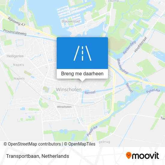 Transportbaan kaart