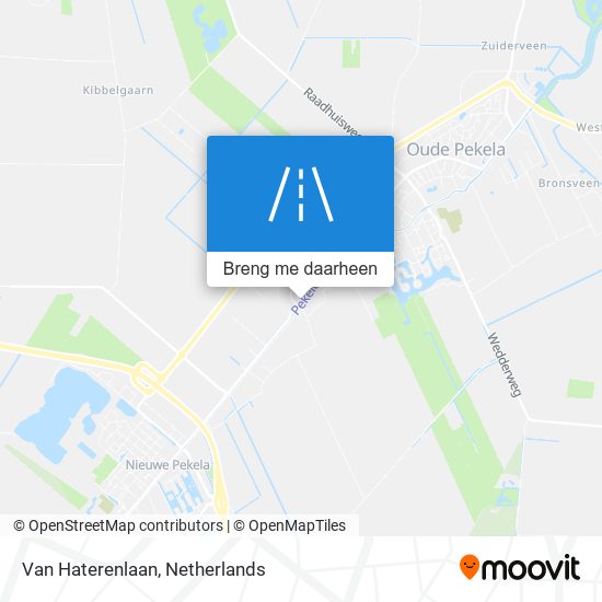 Van Haterenlaan kaart