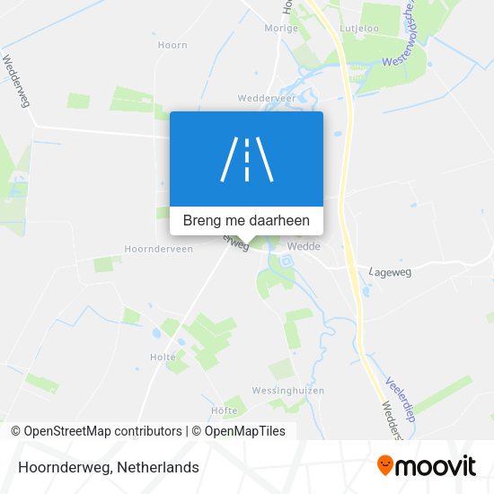 Hoornderweg kaart