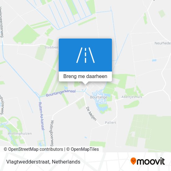 Vlagtwedderstraat kaart