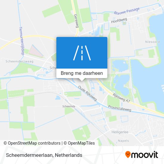 Scheemdermeerlaan kaart