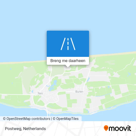 Postweg kaart
