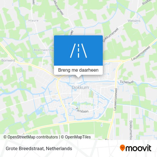 Grote Breedstraat kaart