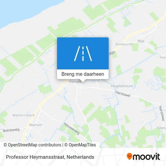 Professor Heymansstraat kaart