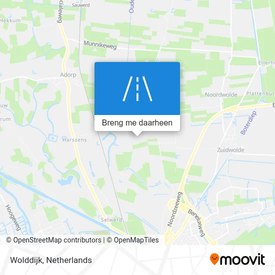 Wolddijk kaart