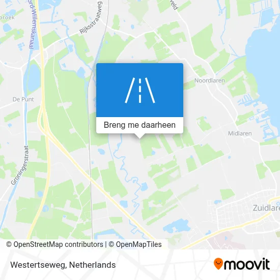 Westertseweg kaart