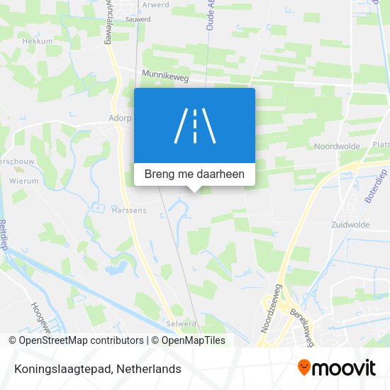 Koningslaagtepad kaart