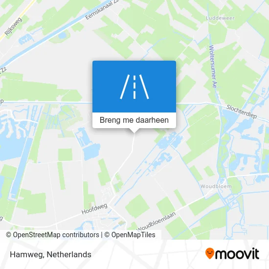 Hamweg kaart