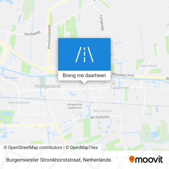 Burgemeester Stronkhorststraat kaart