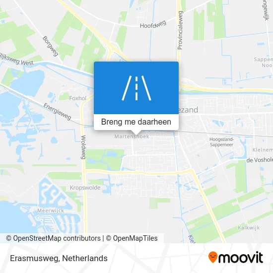 Erasmusweg kaart
