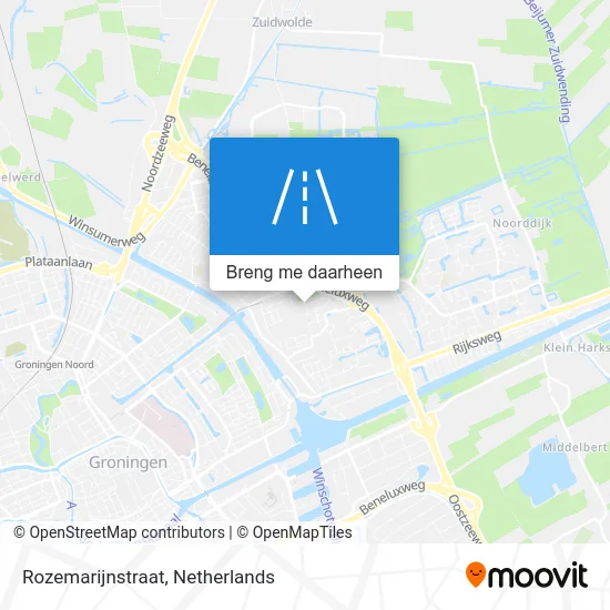 Rozemarijnstraat kaart