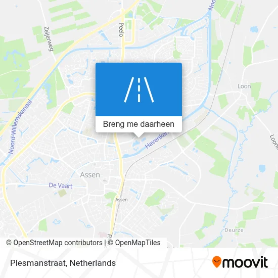 Plesmanstraat kaart