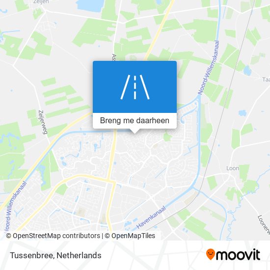 Tussenbree kaart