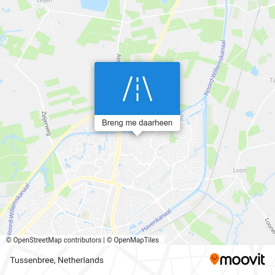 Tussenbree kaart