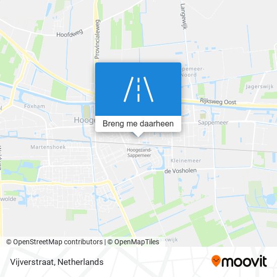 Vijverstraat kaart