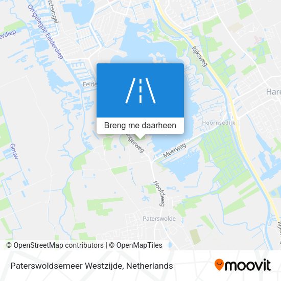 Paterswoldsemeer Westzijde kaart
