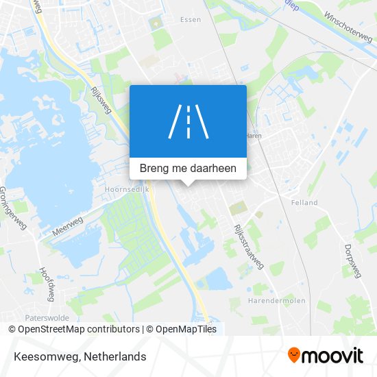 Keesomweg kaart