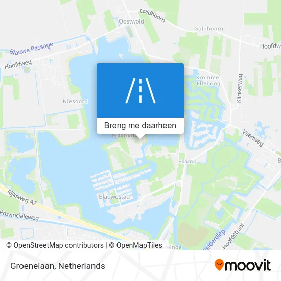 Groenelaan kaart